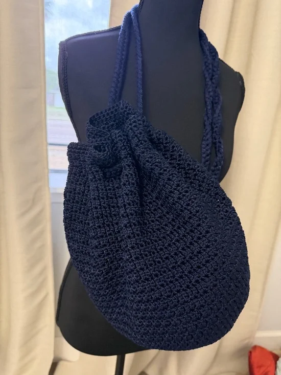 The Sak Navy Crochet Shoulder Bag - Picture 2 of 6